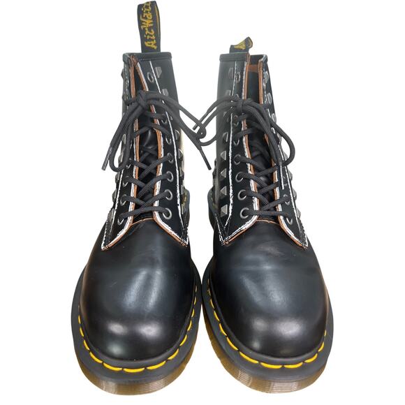 Dr. Martens Unisex 1460 Stud 8 Eye Black Leather Combat Boots Size M 9 W 10 main image 9